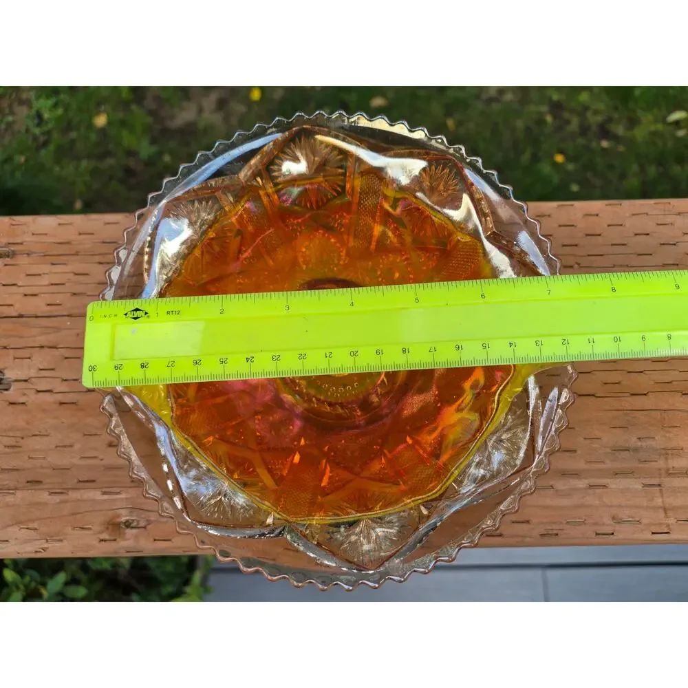 Vintage Imperial Glass Marigold Carnival Glass Bowl